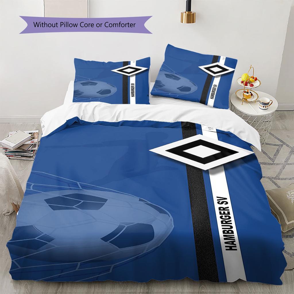 Hamburger Sportverein Pattern Bedding,Quilt Set Quilt Cover Pillowcase Home Birthday Gift(1 * Duvet Cover + 2 * Pillowcase, Without Core)