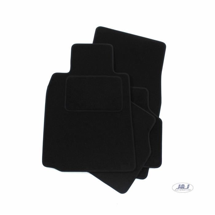 Tapis De Sol Noir Velours - J&amp;J AUTOMOTIVE - BMW 5 E39 - Sur Mesure - Antidérapant - Imperméable