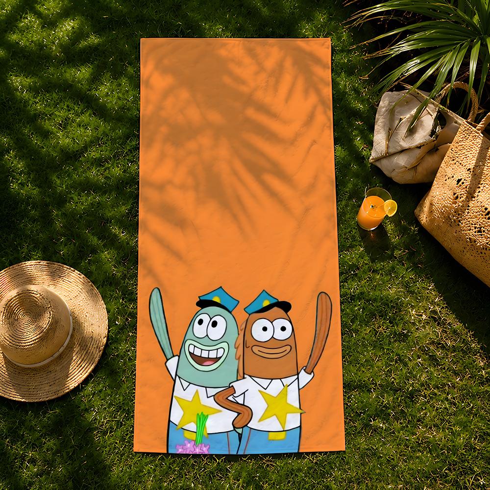 Art cartoon a-abstract F-Fish Towel beach towel, quick drying absorbent bath towel for Swim,Gym,Camping,Outdoor