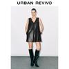UR 2025 Autumn V-neck Sleeveless A-line Dress