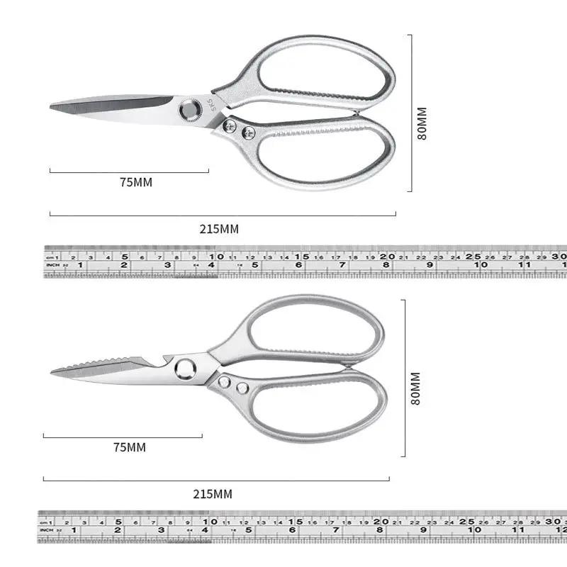 Stainless Steel Kitchen Scissors Chicken Bone Shear Sharp Kitchen Poultry Shears Butcher Meat Cleaver Vegetable Fish Duck Cutter