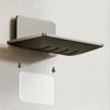 Detachable Soap Dish Holder Adhesive Black White Grey Aluminum Creative Lavatory Hand Wash Bathroom Shower Soap Holders Shelf