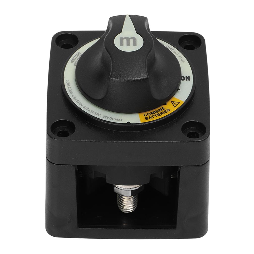 300A Battery Selector Switch Heavy Duty 3 Position Battery Isolator Cut Off Switch for RV Boat