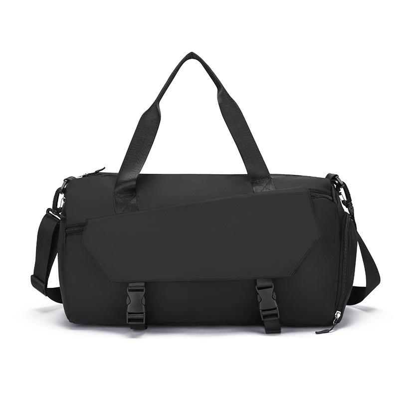 Fashionable, Simple and Large-capacity Luggage Bag with Shoe Compartment for Going Out, Dry-wet Separated Sports and Fitness Bag with A Pull Handle
