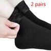 New velvet women winter warm thicken thermal socks soft casual solid color sock wool cashmere home snow boots floor sock 1pairs