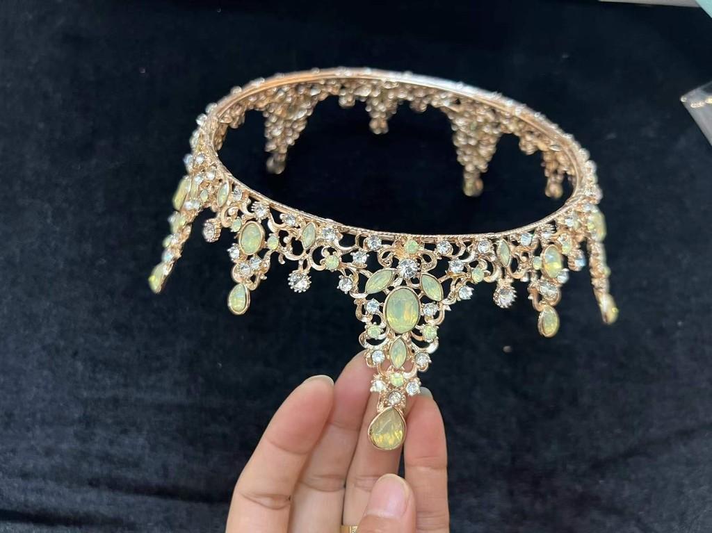Elegant Bride Crown Headpiece With Water Crystal For Birthday Celebrations