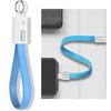 Micro USB/Type-C Keychain Sync Charging Cable Lanyard Data for Android iPhone