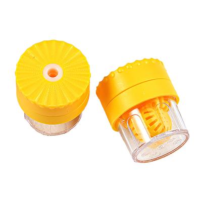 Contact Lens Washer Handheld Rotate Deprotein Portable Manually Contact Lens Cleaning Device Yellow