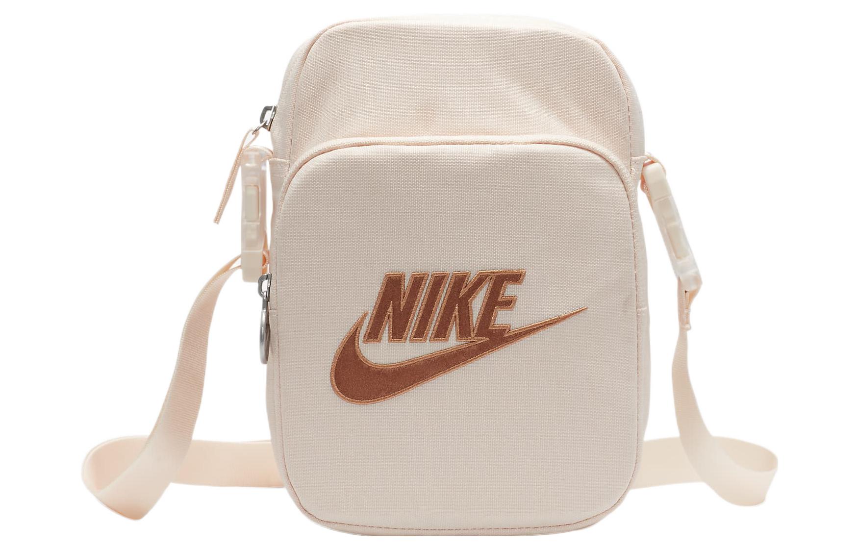 

Nike Polyester Shoulder Bag, Crossbody Bag Regular Unisex Guava Ice & Amber Brown FB3041-838