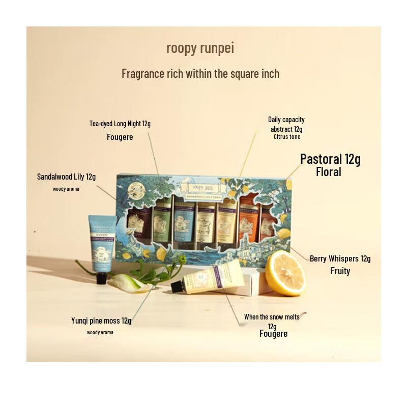 Roopy Poetic Realm 7-Piece Mini Hand Cream Set - Blue