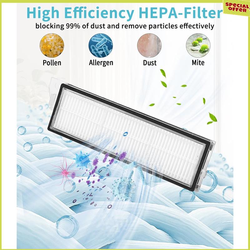

A34R For Roborock S8 Maxv Ultra Dust Bags Robot Vacuum Cleaner Main Side Brush Hepa Filter Mop Cloth Replacement Parts