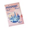 Landscape Print Passport Cover Holder Case for Women PU Leather Travel Passport Cover Document Pouch Waterproof ID Card Protector Wallet