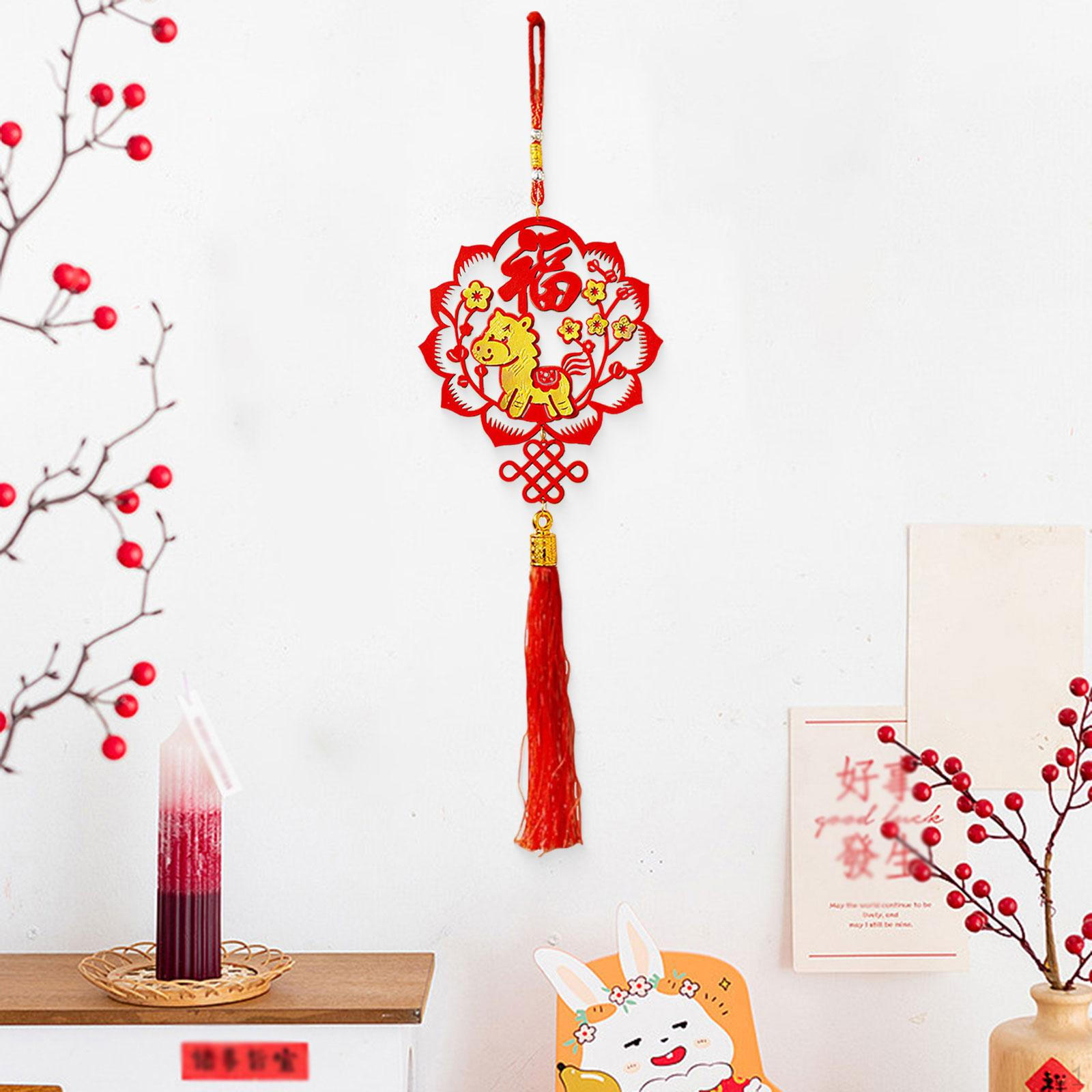 Chinese Year Hanging Decoration ,Ornament of Horse for Entrance Plum Blossom