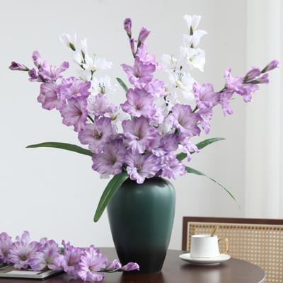 Simulované kvety mečíky umelé kvety nízka údržba krása dom záhrada svadobná udalosť dekor