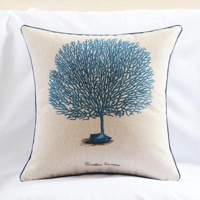 Cuscino Mediterraneo Serie Marina Americana Cuscino Decorativo per la Casa Federe in Lino Cuscino per Divano