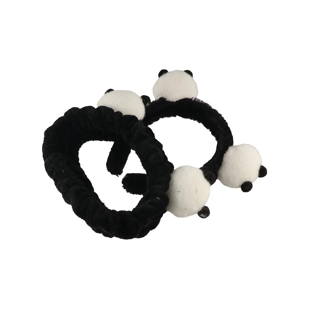 Kawaii Plush Headband Cartoon Makeup Headwear Exquisite Panda Hair Hoop  Daily