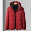 Men's Winter Warm Quilted Hooded Jackets Casual Windproof Padded Coat Thicken Parka Jacket for Men Full Zip Windbreaker Insulated Jackets with Hood
