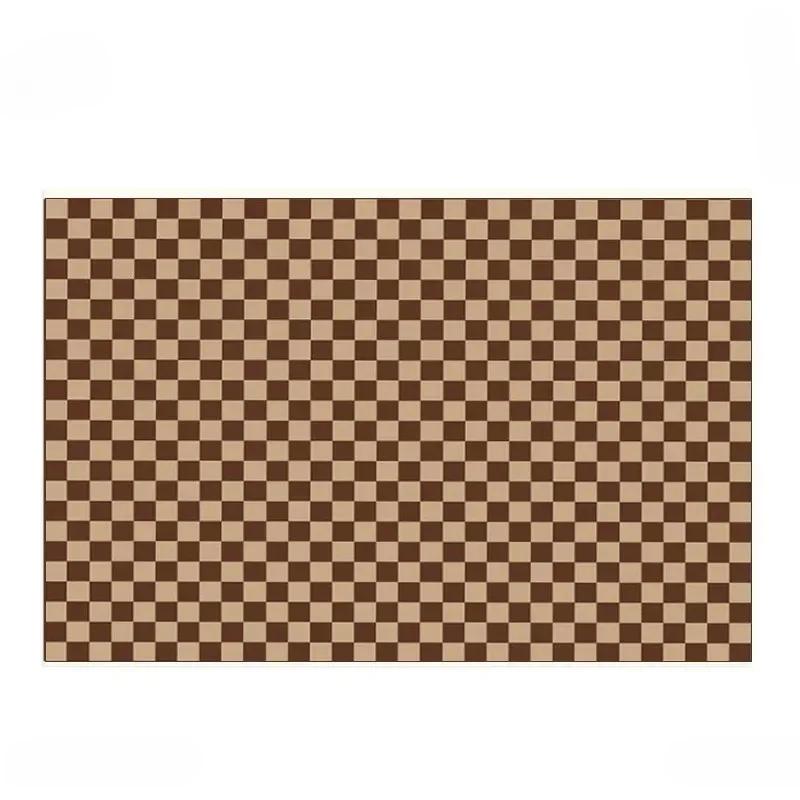 

Minimalist Checkerboard Plaid Area Rug Luxury Soft Comfortable Living Room Bedroom Sofa Play Carpet Washable Floor Mat 80x120cm