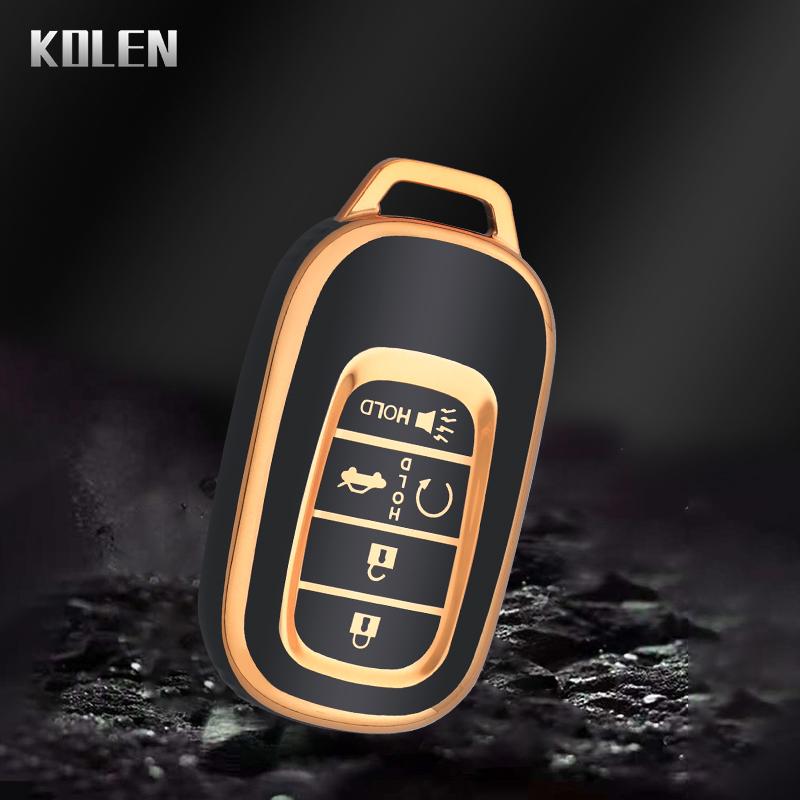 Fashion Tpu Car Remote Key Cover Case Shell Fob For Honda Civic Accord Pilot Crv Cr-V Freed Vezel Hrv Key Protector Holder