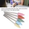 5PCS Stainless Steel Silicone Rubber Grinding Head Silicone Nail Drill Bits  Manicure Use