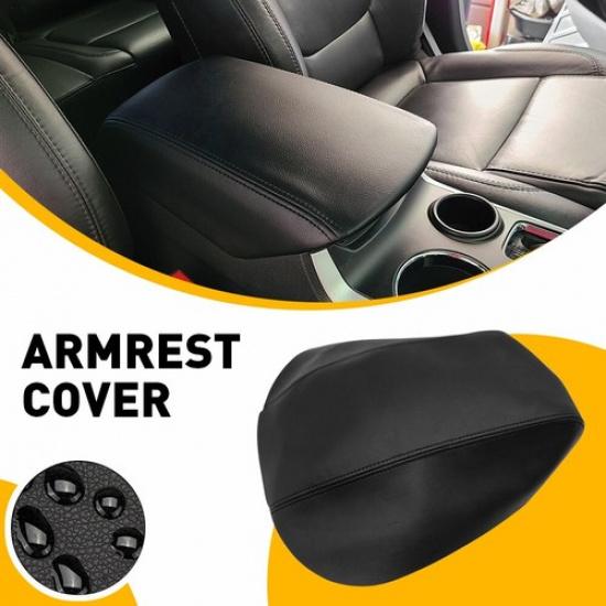 

Fits Ford Explorer 2011- Black Leather Center Lid Console Armrest Cover