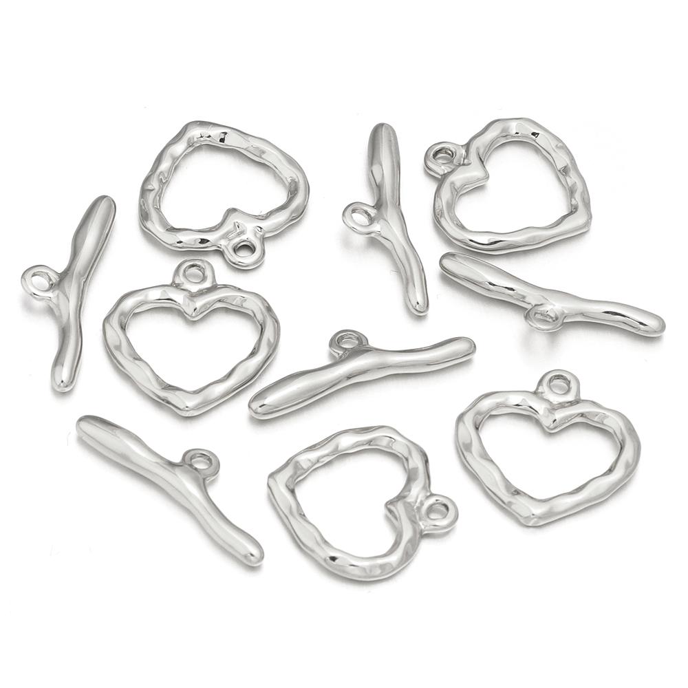 4-5Sets/Lot  Metal OT Clasps Connectors For Bracelet Necklace DIY Toggle Clasps Buckle Jewelry Making Supplies Connectors