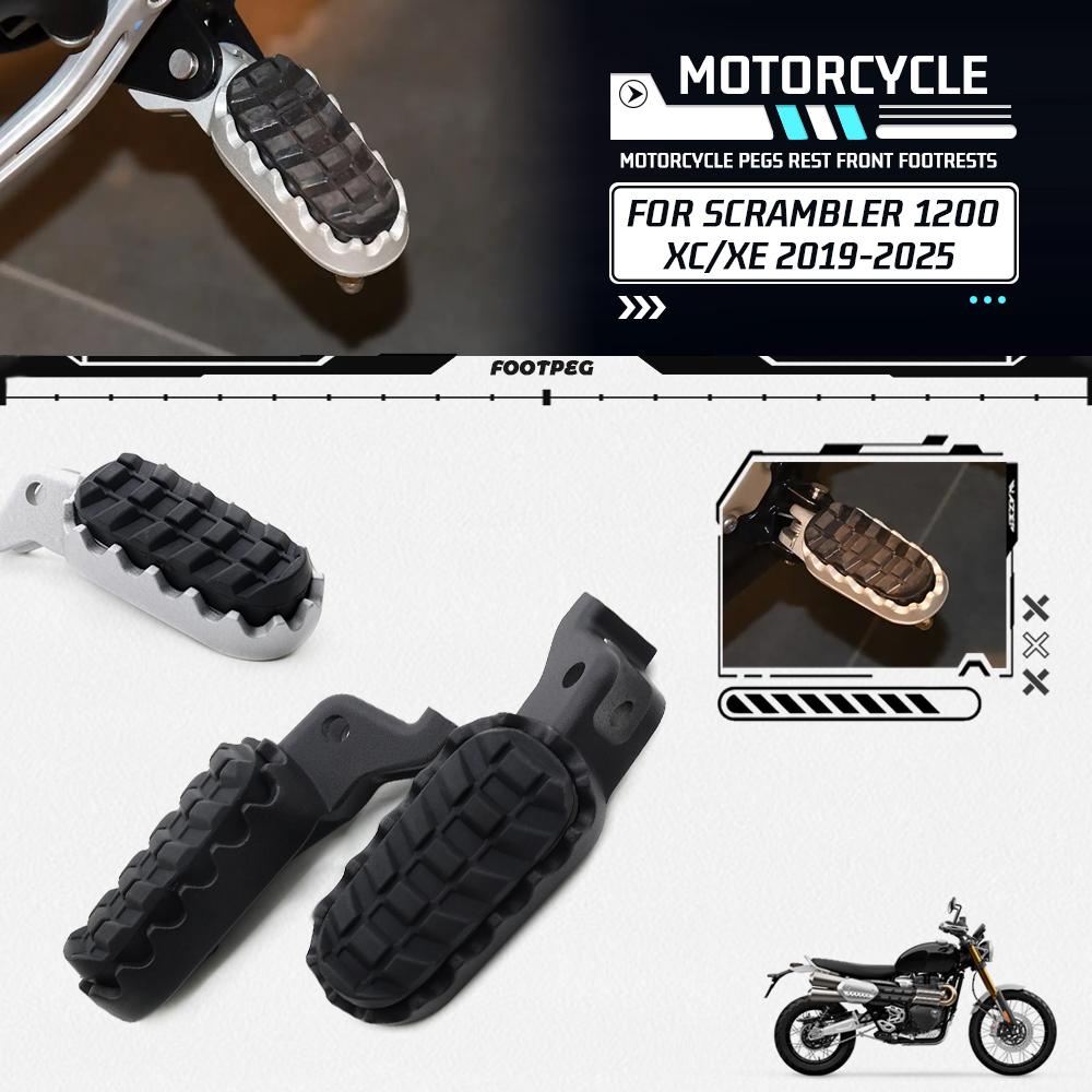 Motorrad Vordere Fußstützen Fußrasten Für Scrambler 1200 XE/XC 2019-2025 1200XC 1200XE Fußrasten Pedale