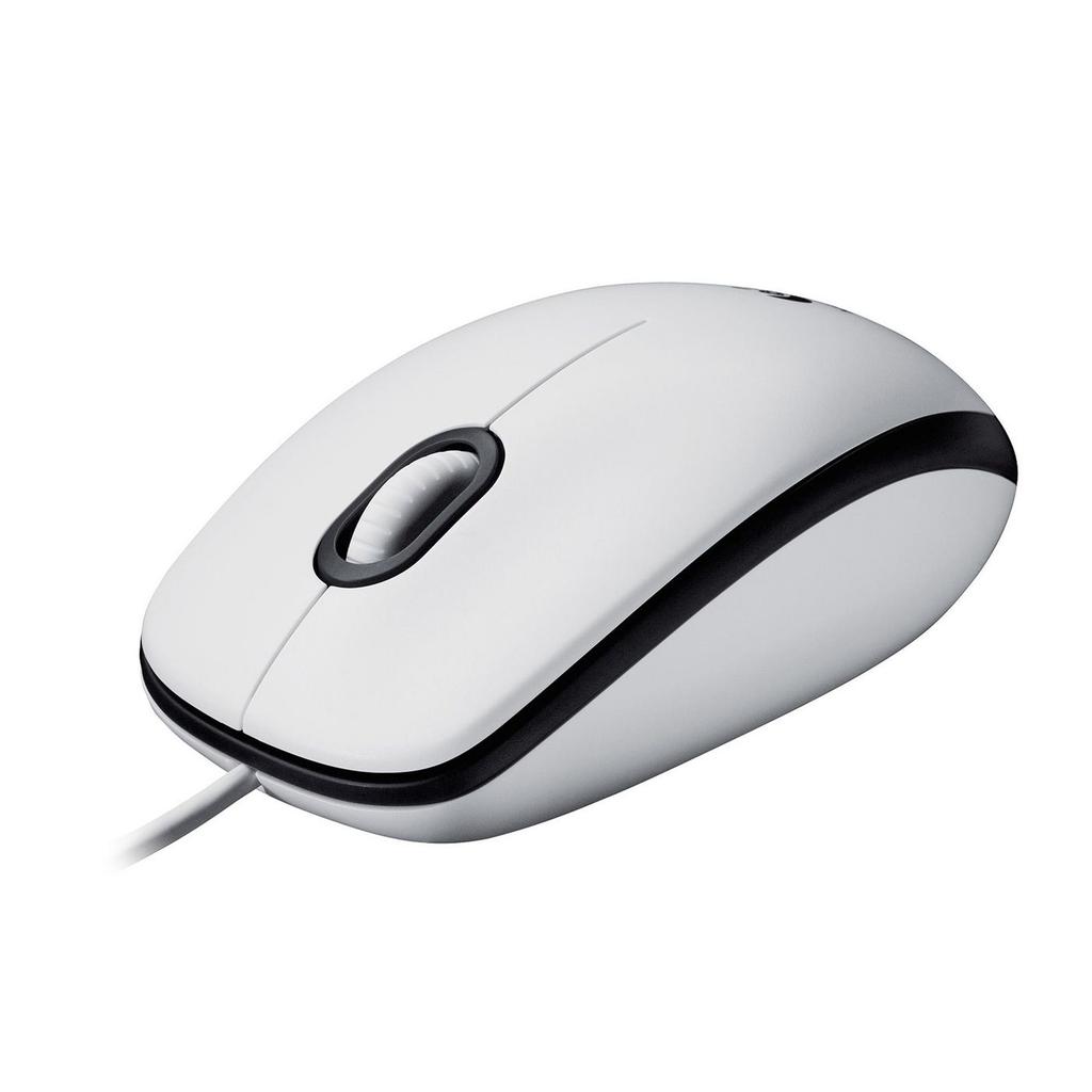 Logitech M100, Corded Mouse White, 910-006764