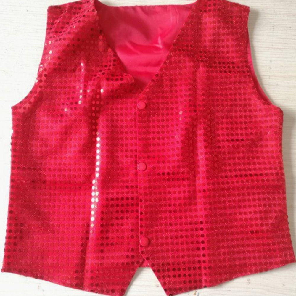 Dressy Look Sequined Vests Sequined Design Dance Costume Hip-hop Style Performance Suit  Jazz Dance