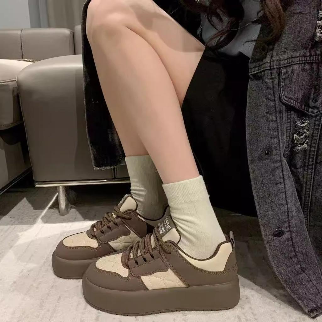 Casual Shoes Board Shoes Platform Sports Dad Shoes Muffin Bread Shoes