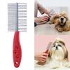 Pet Hair Comb Gentle Deshedding Comb Ergonomic Handle Pet Comb Cats Grooming Supplies for Pet Owners Metal
