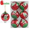 24/6PCS Christmas Balls Electroplating Color Painting Xmas Round Ball Xmas Tree Hanging Pendants Ornaments New Year Party Decor