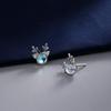 Mori Style Blaumondstein Geweih Ohrringe - 2025 Trendiges Weihnachtsgeschenk für Frauen