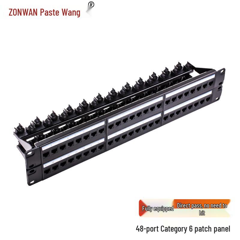 ZONWAN Rack-Mounted Network Patch Panel