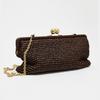 Vintage Retro Women Woven Straw Bag Long Clutch Bag Shoulder Luxury Tote Designer Usual Evening Purse Handbags