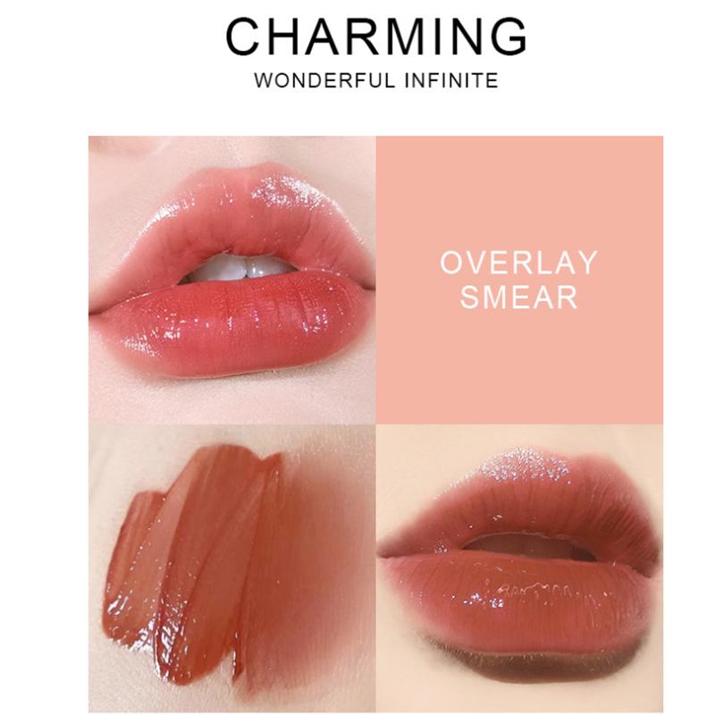 Mirror Water Glazed Lip Glaze Mouth Red Lip Color Lip Honey Glass Lip Bright Face Female Transparent Lip Honey