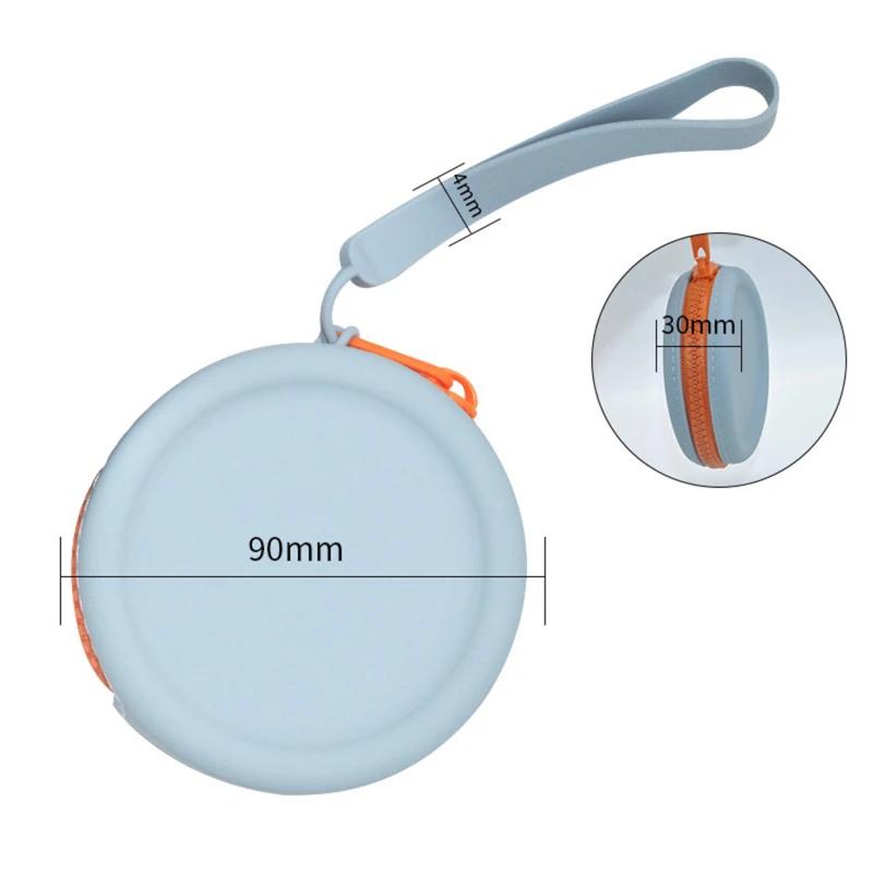 Portofel Popular din Silicon pentru Monede Mini Geantă Portofel Culoare Solidă Femei Fete Pliculeț pentru Chei Căști Cadou Copil