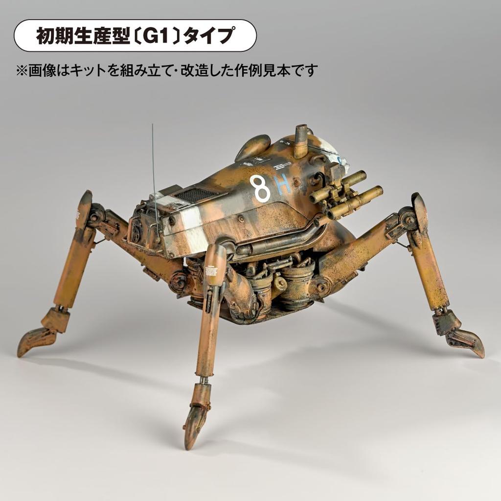 Kaiyodo ARTPLA Maschinen Krieger Gladiator Smile Eddie Amsel Scale Unpainted Plastic Model Kit AP049 G1/G2 & 1/35