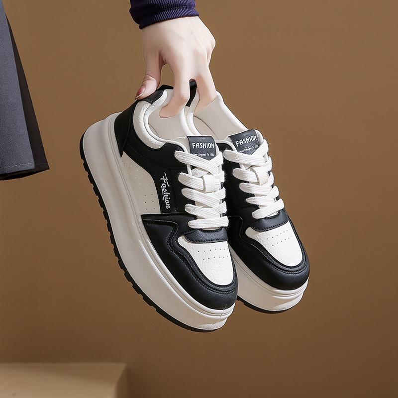Autumn New Breathable Little White Shoes Female Students Platform Versatile Casual Sports Board Shoes