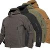 Mens Outdoor Winter Fleece Tactical Army Jacket Windproof Hiking Coats Outwear