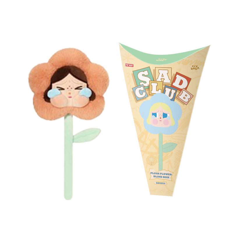 POP MART CRYBABY Sadness Club Collection, Plush Floral Mystery Boxes, Single Mystery Box