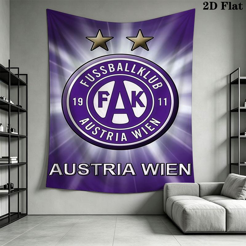 FK Austria Wien A Wall Hanging Printed Fabric Blanket Decorative Tapestries for Bedroom Living Room Home Decor