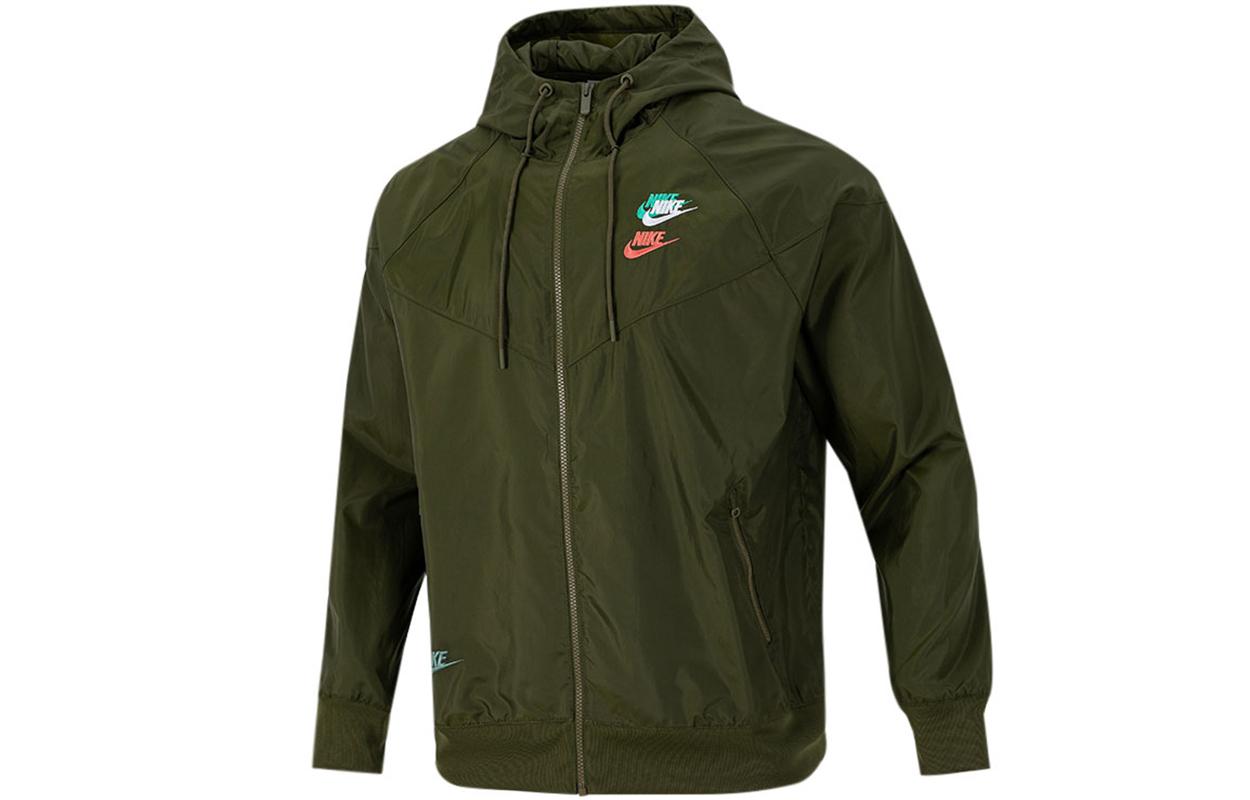 Nike Jackets Men s Olive Green Hooded Moderate Other DM7924-326 S