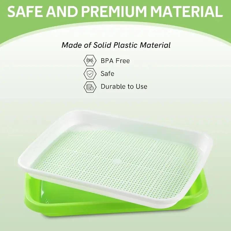 2026New Home Germination Tray Tray Seed Germination Tray Seedling Tray Wheatgrass Seed Planting Soilless Cultivation Planting