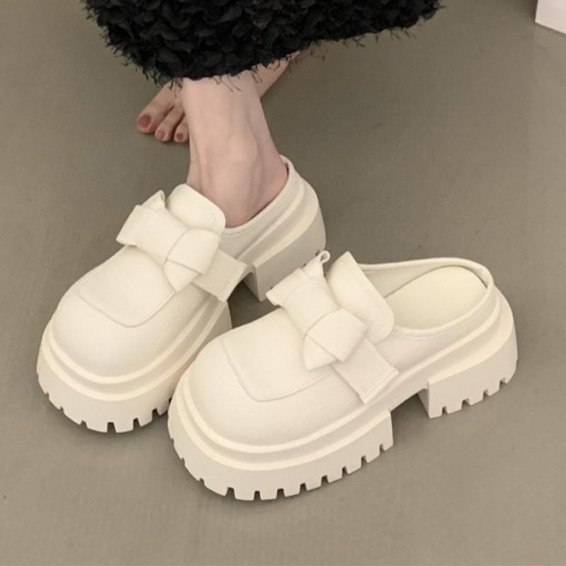 Fashion Platform Women Mules Shoes Flats Fashion Slippers Casual Cozy Dress Woman Sandals 2025 Classic Slides Slingback Sandalias Mujer