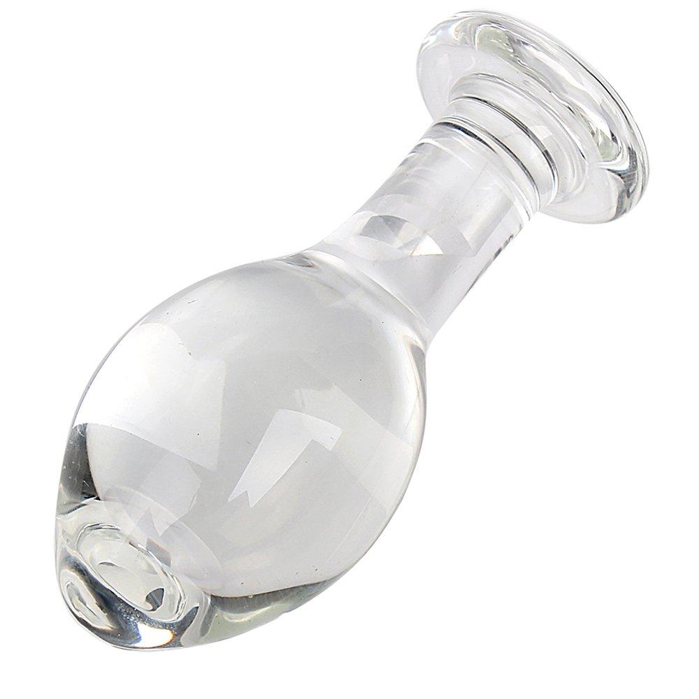Anal Plug Glass Dildo Anal Beads Glitter Anal Pearl Anal Plug for Men Women Adult Goods 95CM45CM