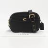 Coach Camera Bag Shoulder Bag CC386 Black Leather Women Used