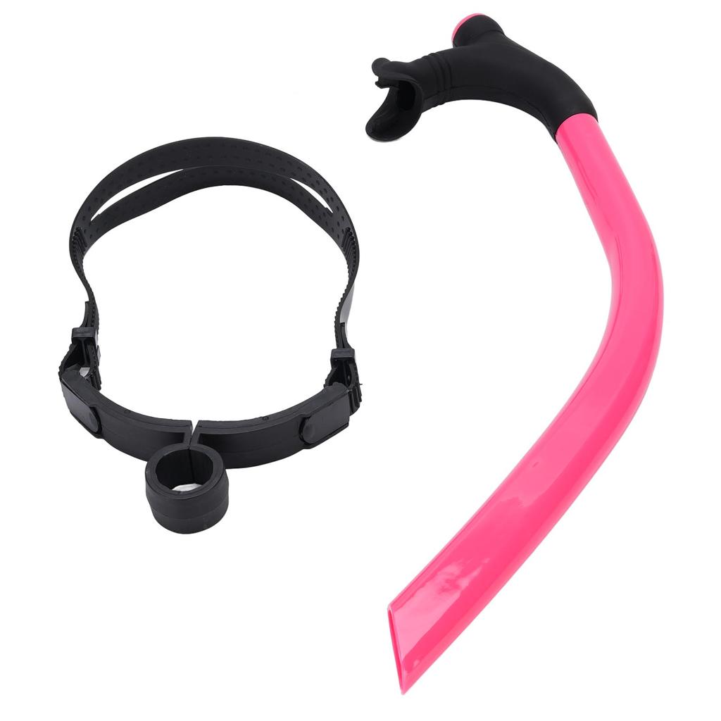 Swimming Breathing Tube with Strap Silicone Mouthpiece Adults Diving Front Training Snorkel for