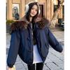 Winterparka Mantel Damen Retro Kurze Jacke Kapuzen-Oberbekleidung Koreanischer Stil Warmer Baumwollgepolsterter Mantel