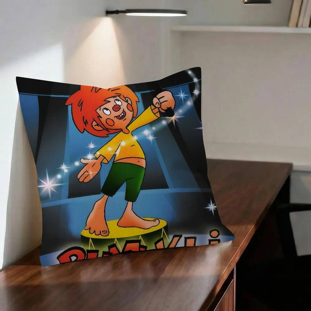 MMeister EEder e il Suo PPumuckl Cuscino Personalizzato Copricuscino Camera da Letto Decorazione Festa Federa Compleanno Regalo per Bambini